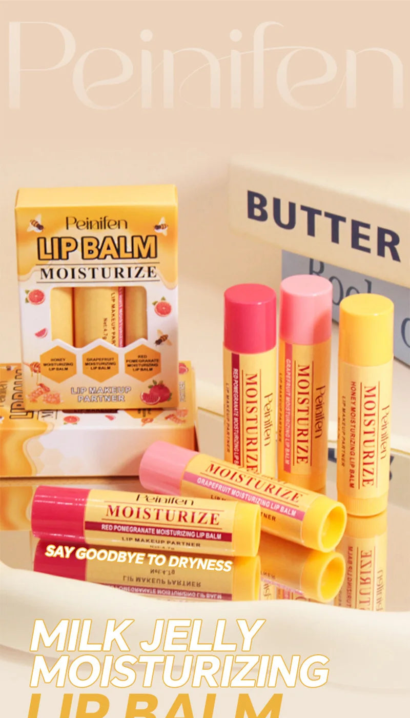 Natural Lip Balm Set - Deep Hydrating Plant-Based Lip Care Lip Care Tidesmit
