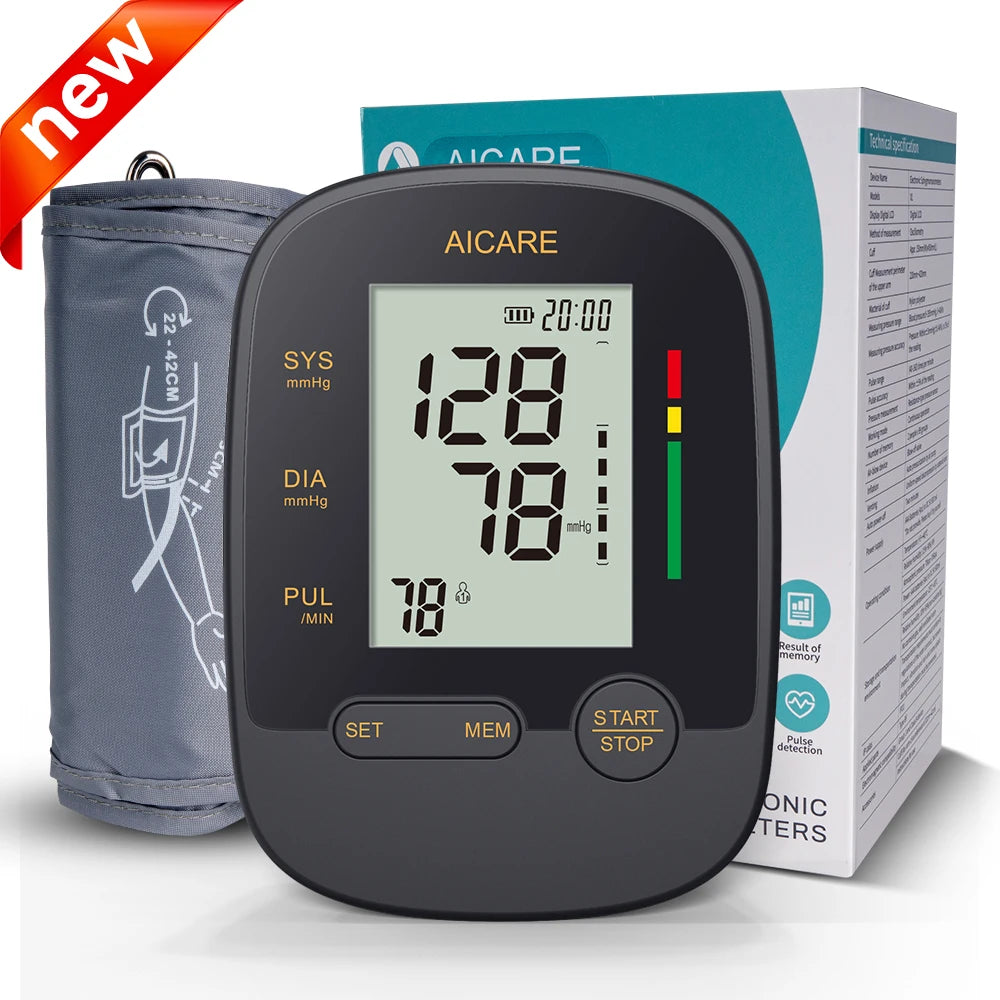 Aicare Digital Blood Pressure Monitor Medical Upper Arm Sphygmomanometer Automatic Tensiometer‌ Blood Pressure Meter 2 Users