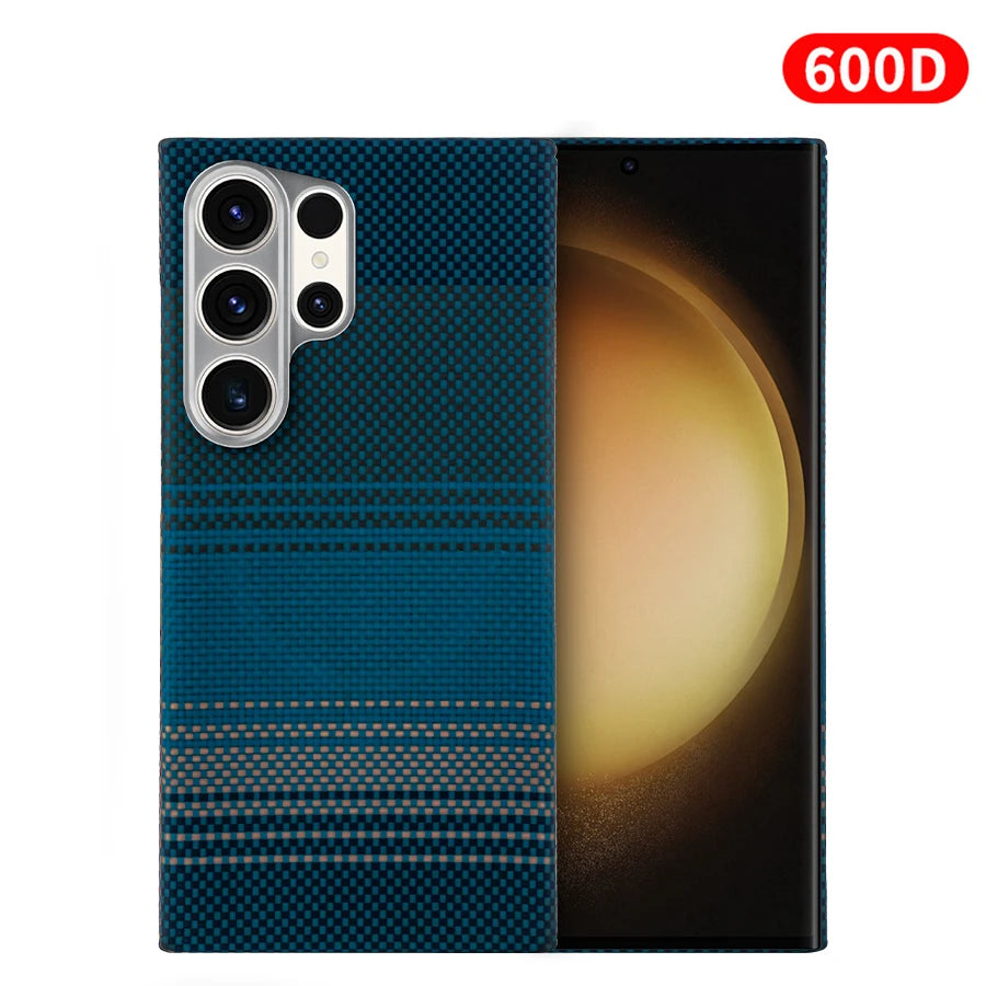 Samsung S24 Ultra Kevlar Case - Slim Aramid Fiber Magnetic Cover Tidesmit