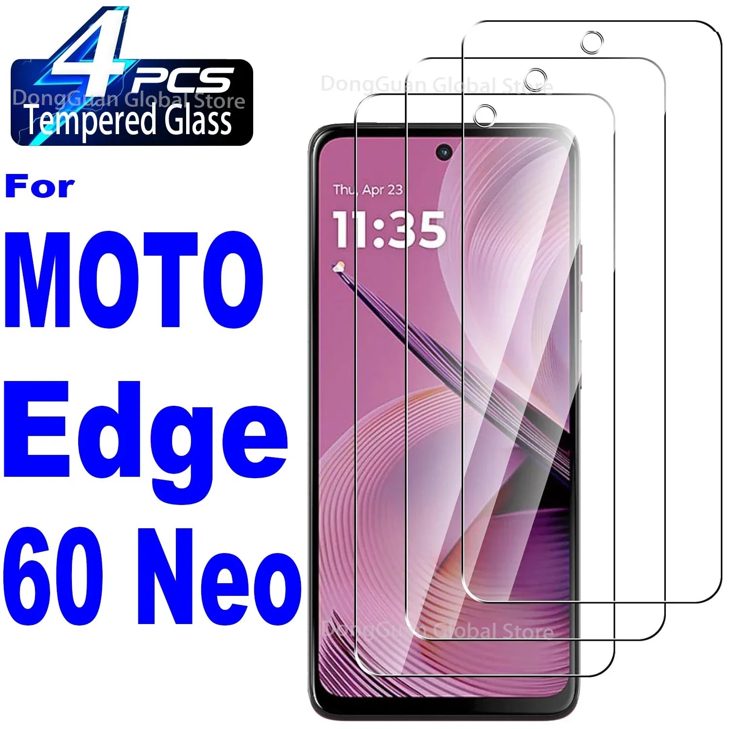 Motorola Edge 60 Neo Tempered Glass Screen Protector - 9H Anti-Scratch Tidesmit