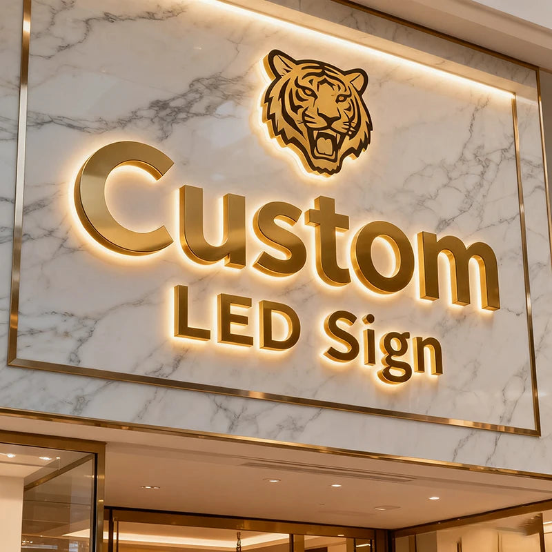 Custom LED Backlit Metal Sign | Professional Content Creation Lighting free design Tidesmit