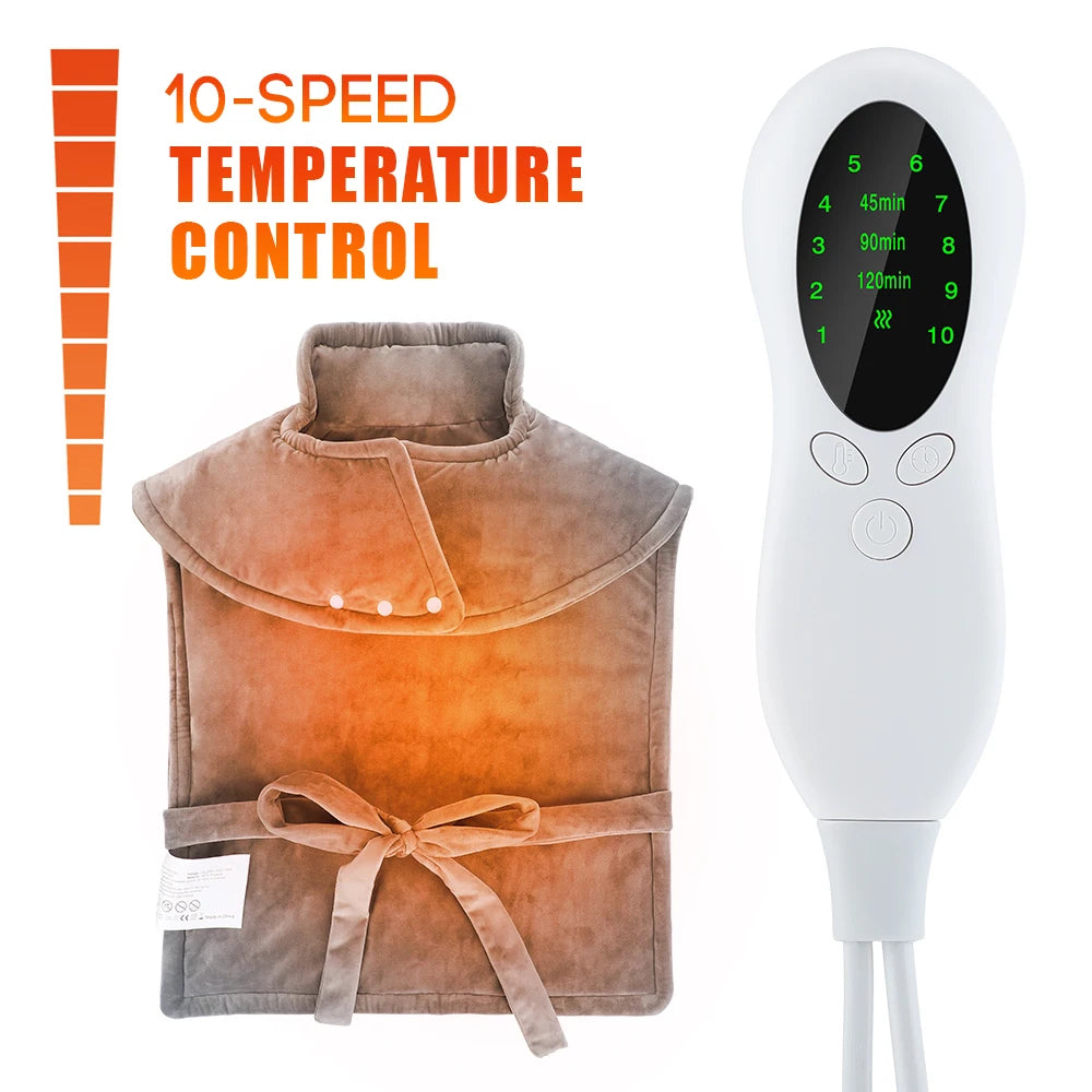 Electric Heating Neck Massager - Deep Tissue Muscle Recovery Tool Fascia Gun Tidesmit