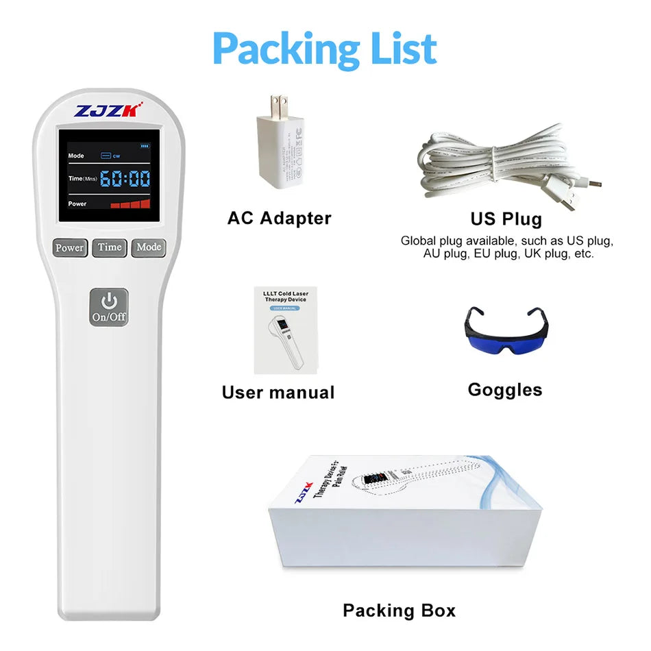 Cold Laser Therapy Device for Pain Relief | 808nm & 650nm Laser Body Shaping Massage Equipment Tidesmit