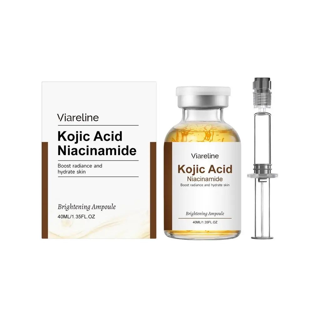 Brightening Kojic Acid & Niacinamide Ampoule 40ml Even Skin Tone Hydrating Moisturizing Dual Care Easy To Use Skincare