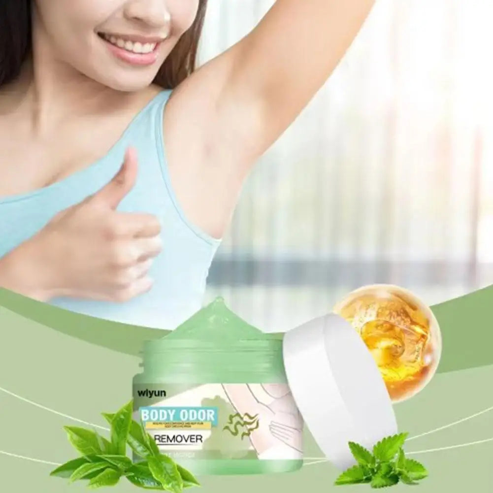 Tidesmit body odor removal cream for armpits and feet, providing long-lasting refreshing antiperspirant protection.