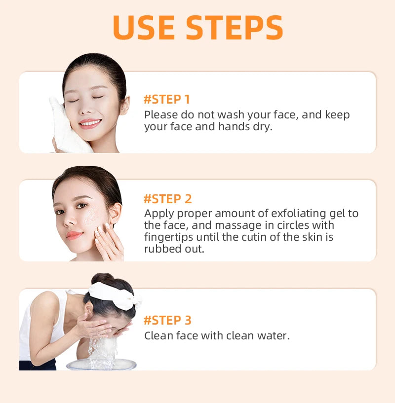 Orange Exfoliating Gel 50g - Professional Brightening & Hydration Treatment Scrubs Treatments Tidesmit
