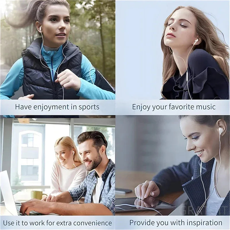 Tidesmit USB C Wired Earphones - Hi-Res Audio In-Ear Headset Tidesmit