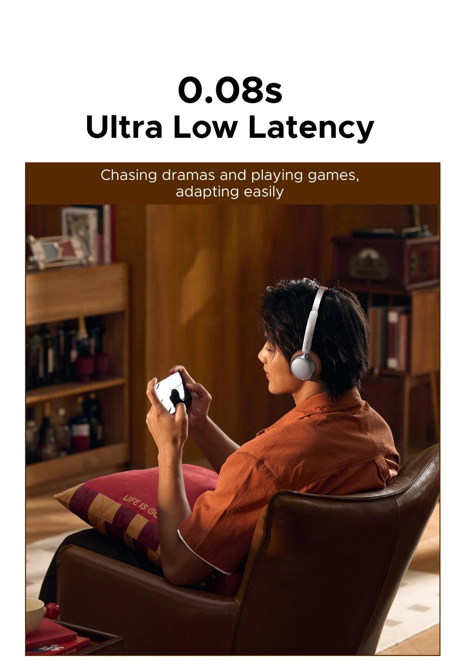 Wireless Headphones with Active Noise Cancellation | Cloud Foam Comfort Tidesmit