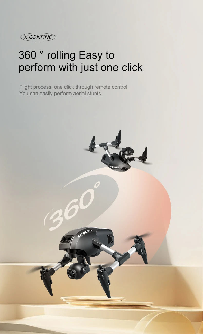 4K Camera Drone with Wide Angle Lens - Foldable V42 Model Tidesmit