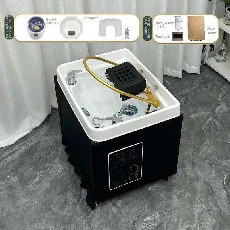 Portable Massage Chair with Shampoo Sink - Ergonomic Spa Station Massage Chairs Tidesmit
