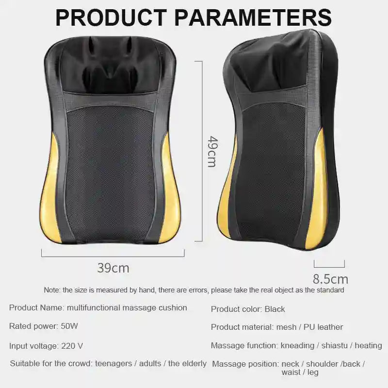 Electric Shiatsu Massage Roller for Deep Tissue Back and Neck Relief Massage Roller Tidesmit