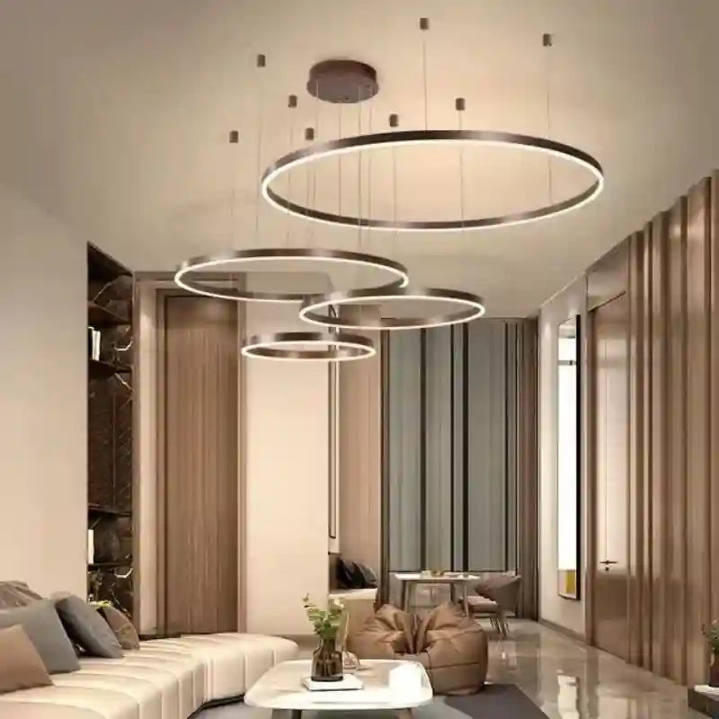 LED Ring Chandelier Modern Pendant Light for Living Room Tidesmit Tidesmit