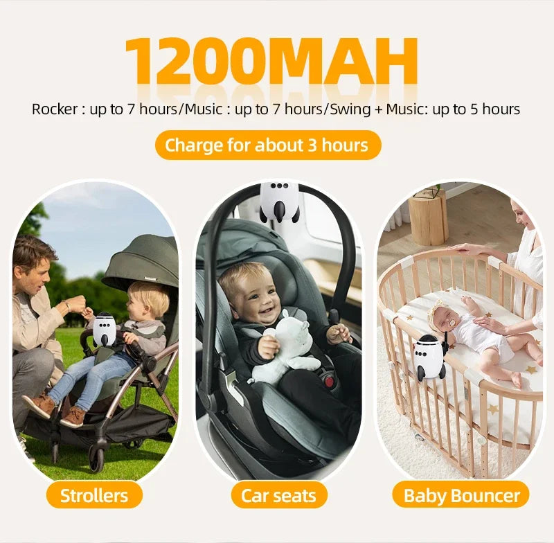 Portable Baby Sound Machine Baby Soothing Natural Sounds Bluetooth White Noise Lightweight Portable Baby Calming Device