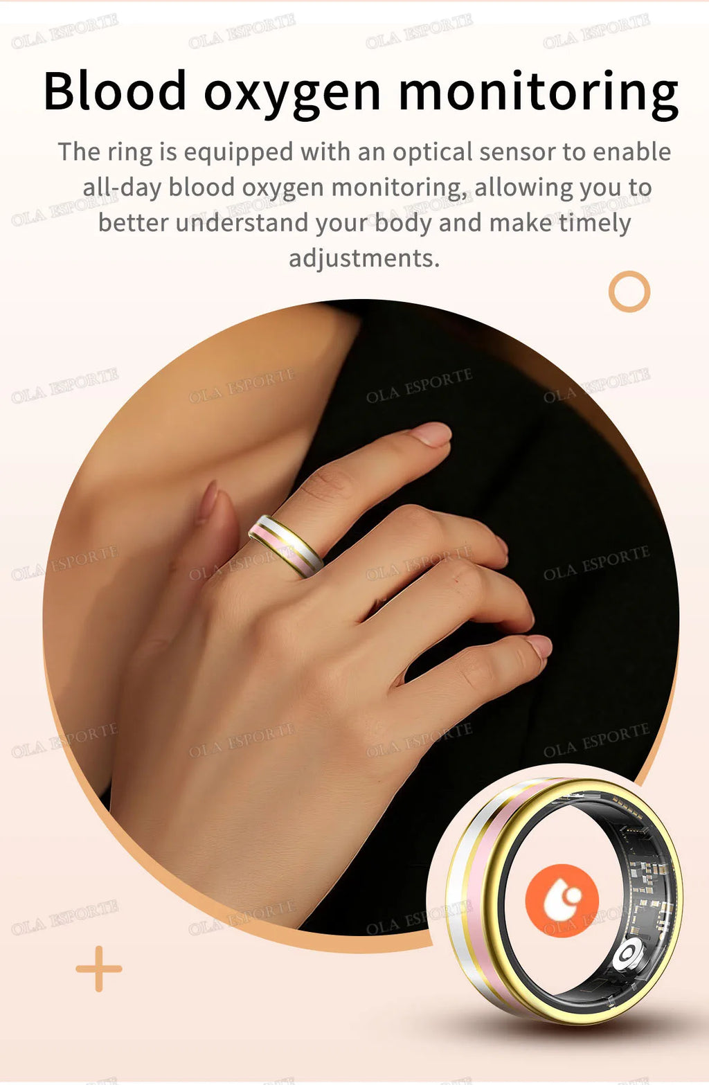 Bluetooth Smart Ring Men Women Heart Rate Blood Oxygen Health Monitor Gesture Control Waterproof Sports Various styles Smartring