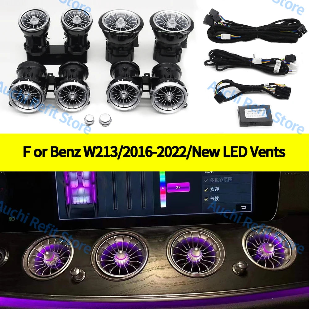 Mercedes-Benz W213 Ambient LED Air Vents with 3D Rotating Speaker Tidesmit