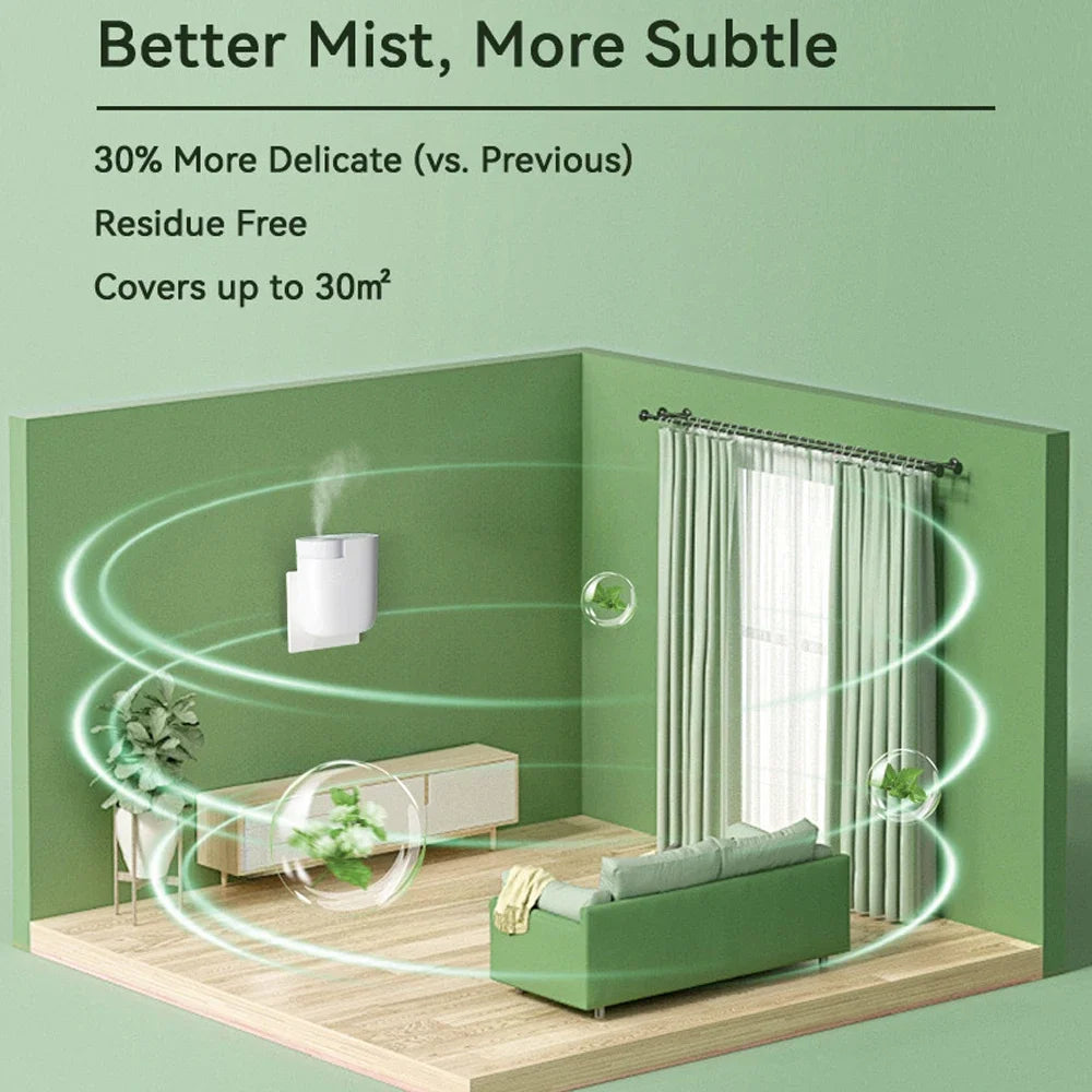 Smart Bluetooth Wall Plug in Waterless Essential Oil Aroma Diffuser Air Freshener Bluetooth Aromatherapy Nebulizer Diffuser