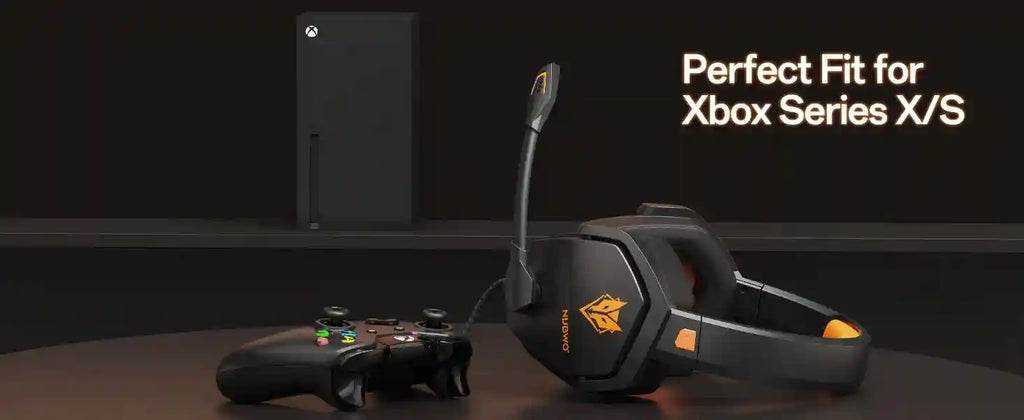 Pro Gaming Headset with Mic - Over-Ear Wired Audio for Xbox PS5 PC Tidesmit