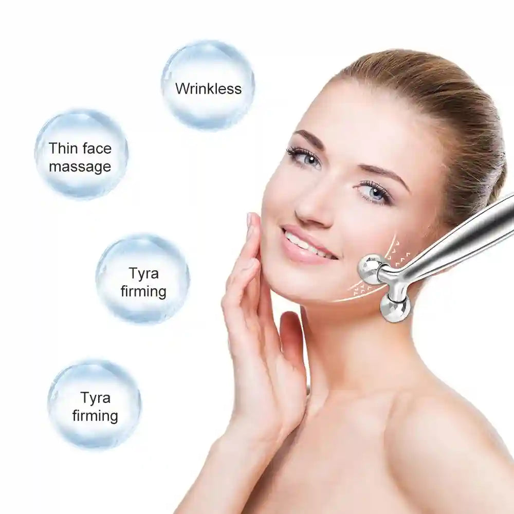 3D Face Roller Massager for Skin Lifting, Tightening, and Contouring Massage Roller Tidesmit