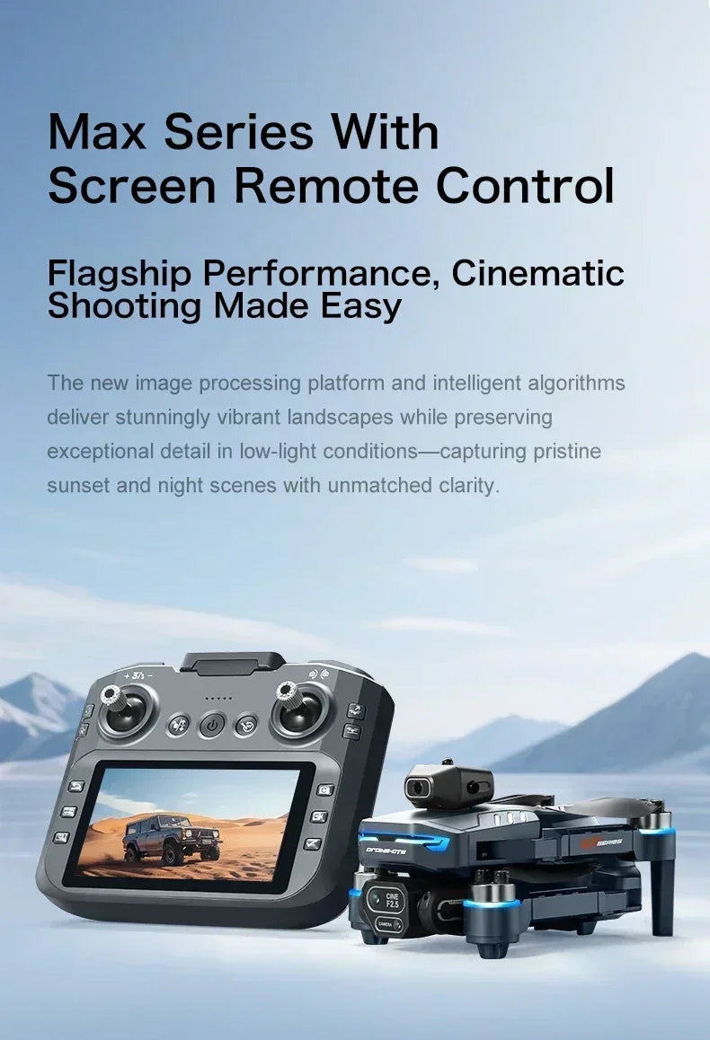 GT8 Dual Lens Camera Drone - 8K GPS Obstacle Avoidance Foldable Drone Tidesmit