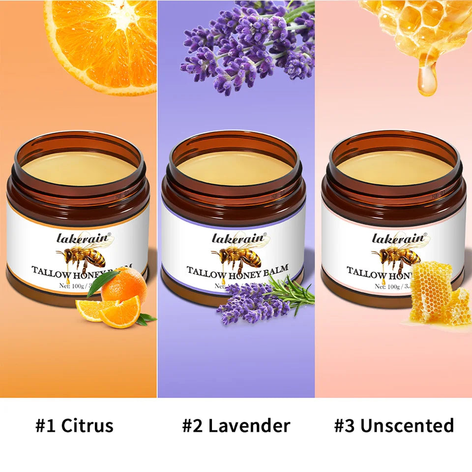 Whipped Beef Tallow And Honey Balm Moisturizing Beef Tallow Face Cream Body Lotion Grass Fed Grass Finished Face Cream Skin Care
