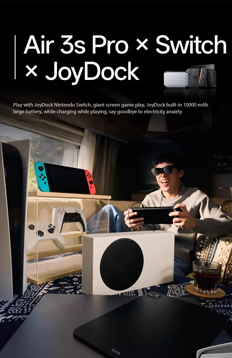AR Glasses 135-Inch Private Cinema Display for Immersive Mobile Gaming Tidesmit