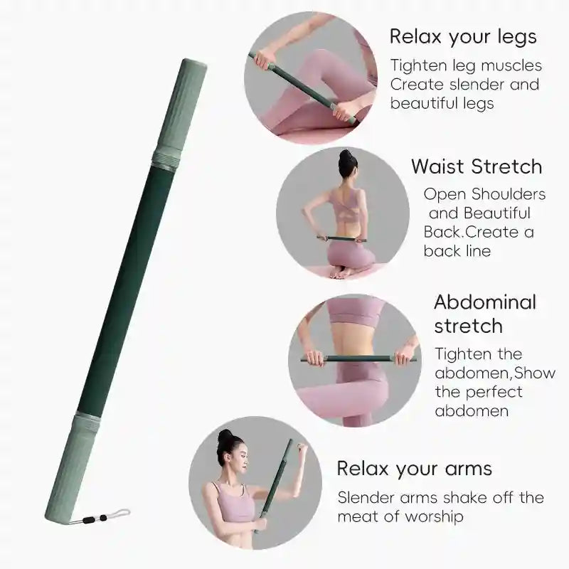 Massage Stick Roller for Deep Tissue Muscle Relief - 58cm Tidesmit Massage Roller Tidesmit