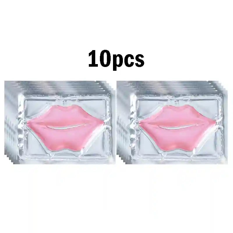 Crystal Collagen Lip Mask - Hydrating Lip Treatment for Plump Lips Lip Care Pink 10pcs Tidesmit