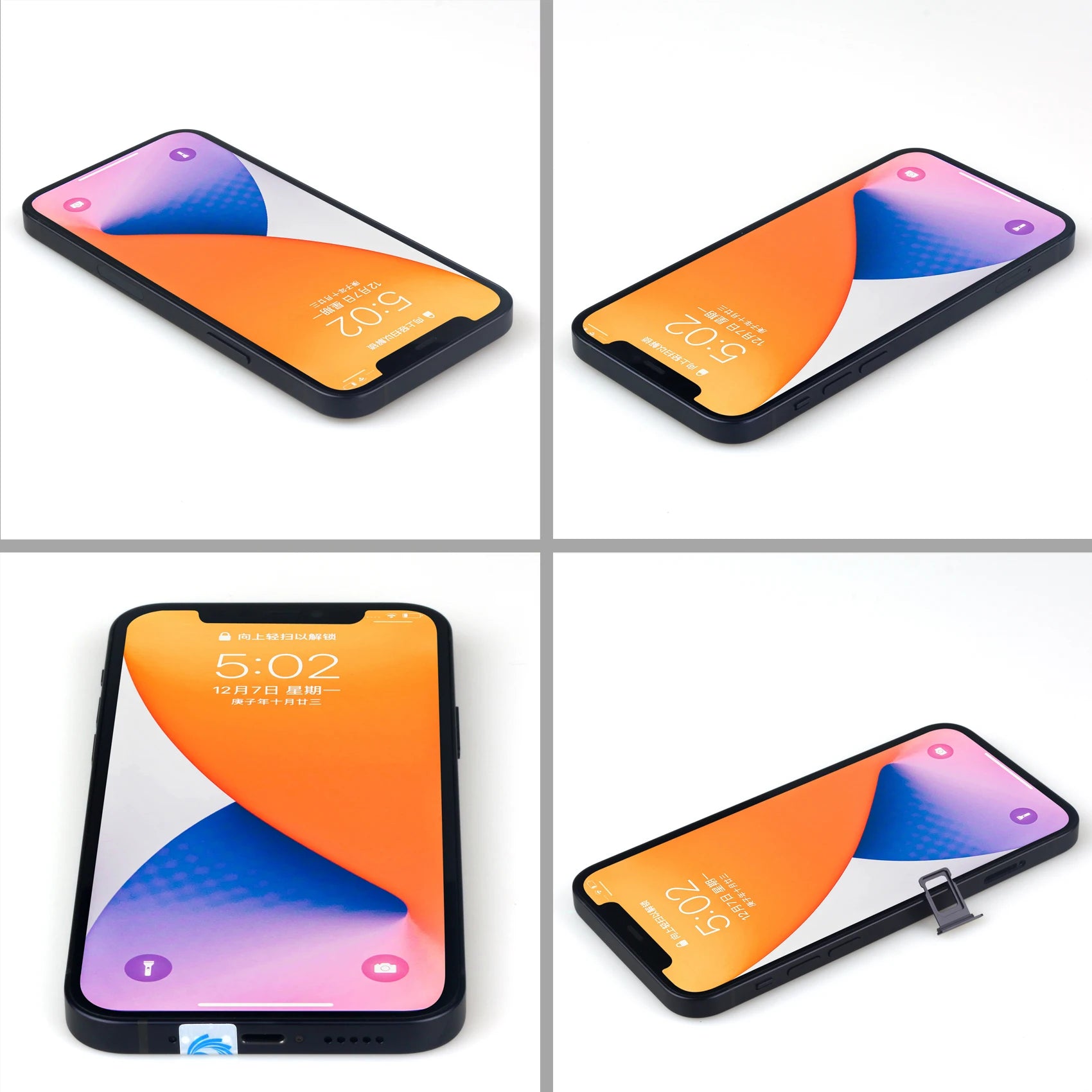 unlocked iPhone 12 5G LTE 6.1'' 4GB&64/128GB IOS A14 Bionic Face ID cellphone  iphone12