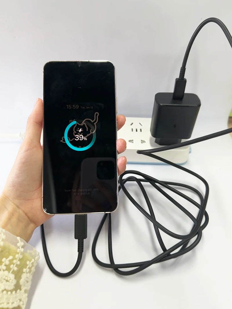 Samsung 45W USB-C Fast Charger for Galaxy S25 S24 Ultra - Official Power Tidesmit