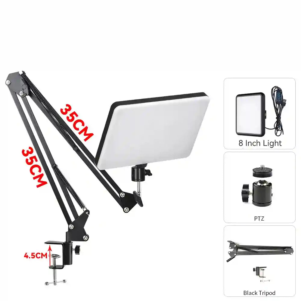 LED Ring Light with Adjustable Tripod Stand for Content Creation 8 inch lamp kit E China Mainland Tidesmit