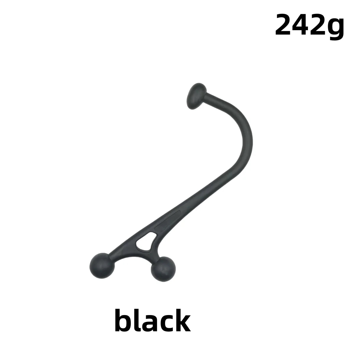 Back Massage Stick for Pain Relief - Ergonomic Deep Tissue Tool Back Massage Instrument BLACK-1PC Tidesmit