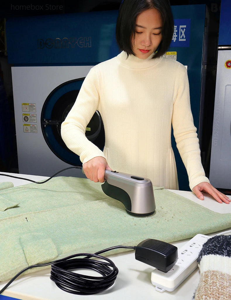 Tidesmit 60W professional lint remover machine showing side profile for easy hairball trimming on clothes