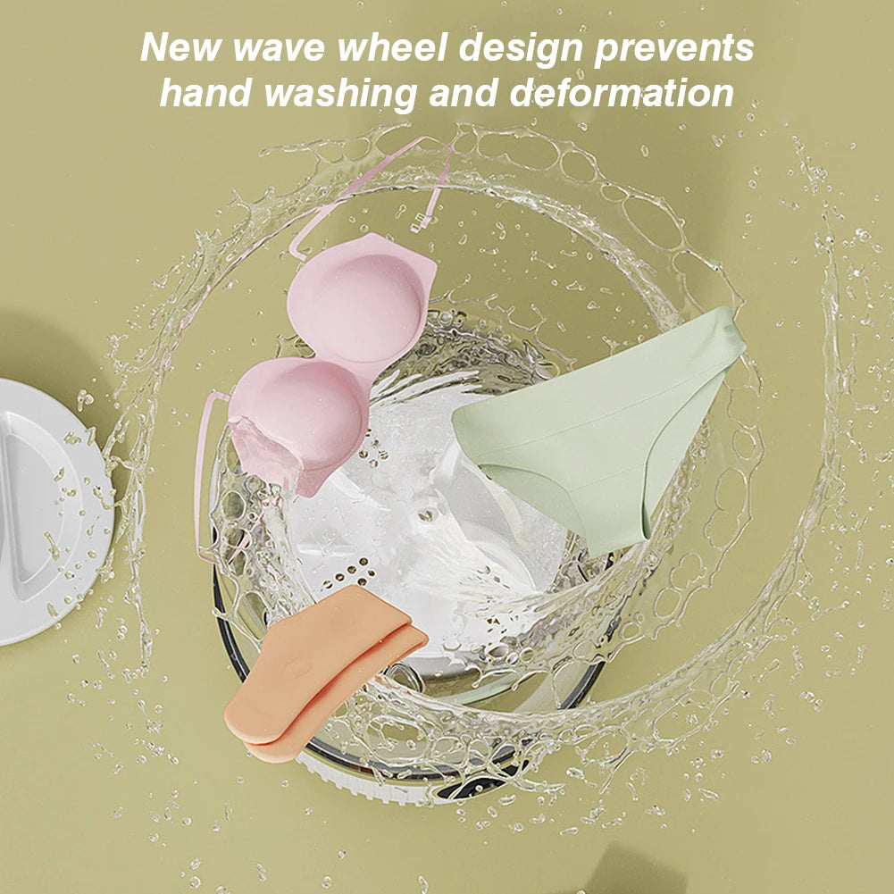 Tidesmit cordless mini washing machine featuring automatic laundry cup for baby clothes, compact rechargeable design.