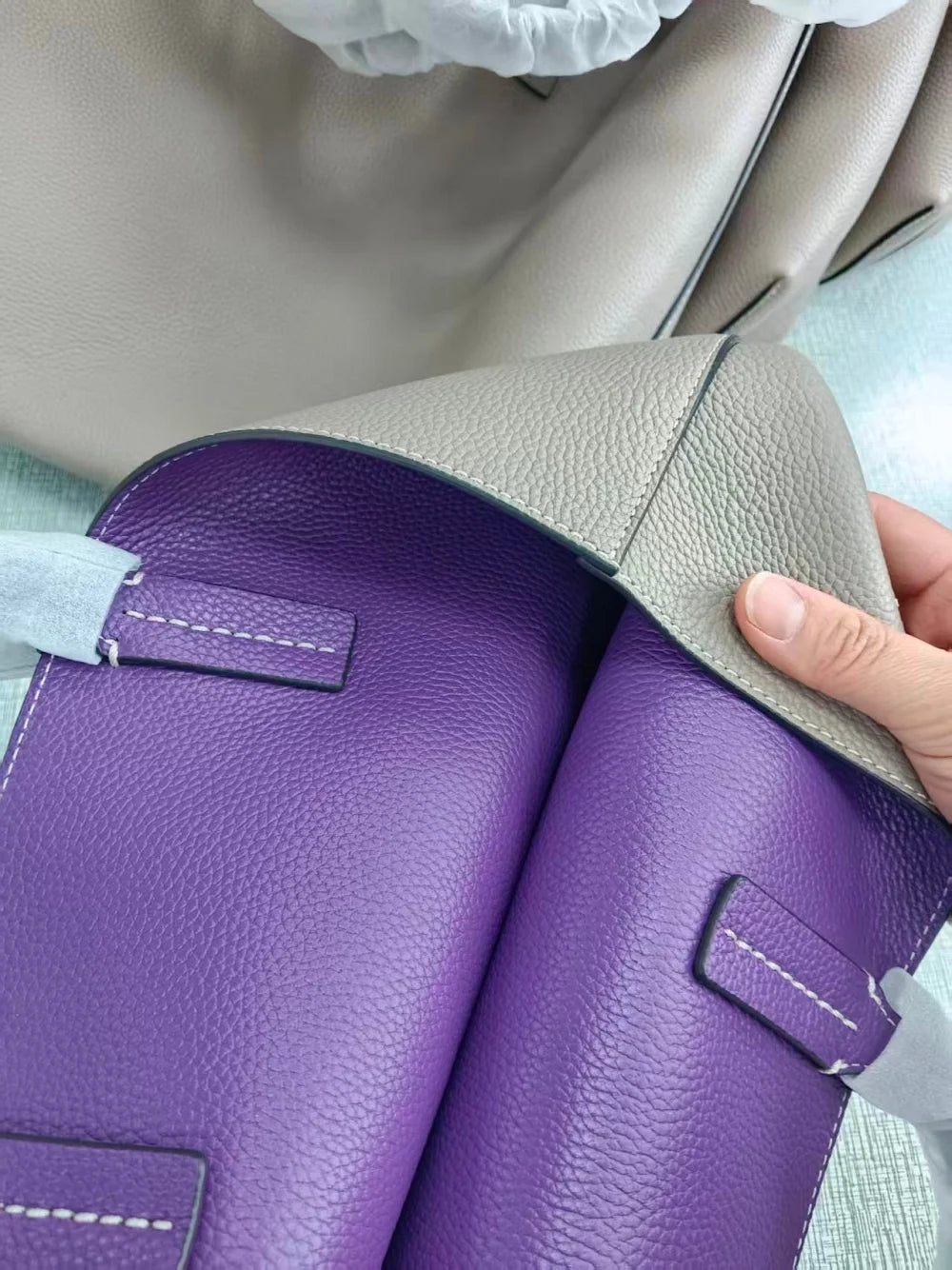 Women Luxury Genuine Leather Tote Soft Cowhide Handbag Two Sides Available Using Shoulder Bags Versatile And Durable