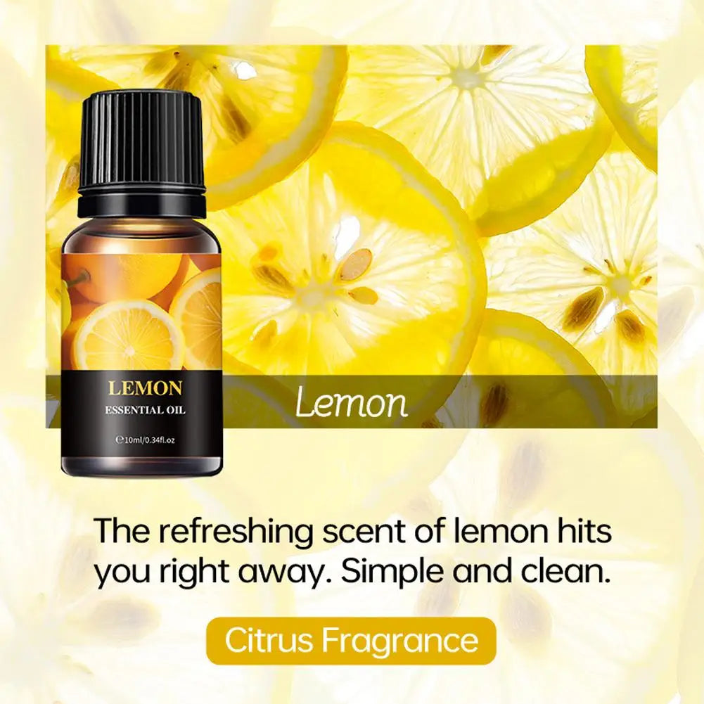 Aromatherapy Essential Oil 10ml Lemon Eucalyptus Lavender Eucalyptus Jasmine Rose Mint Orange Aroma Essential Oil