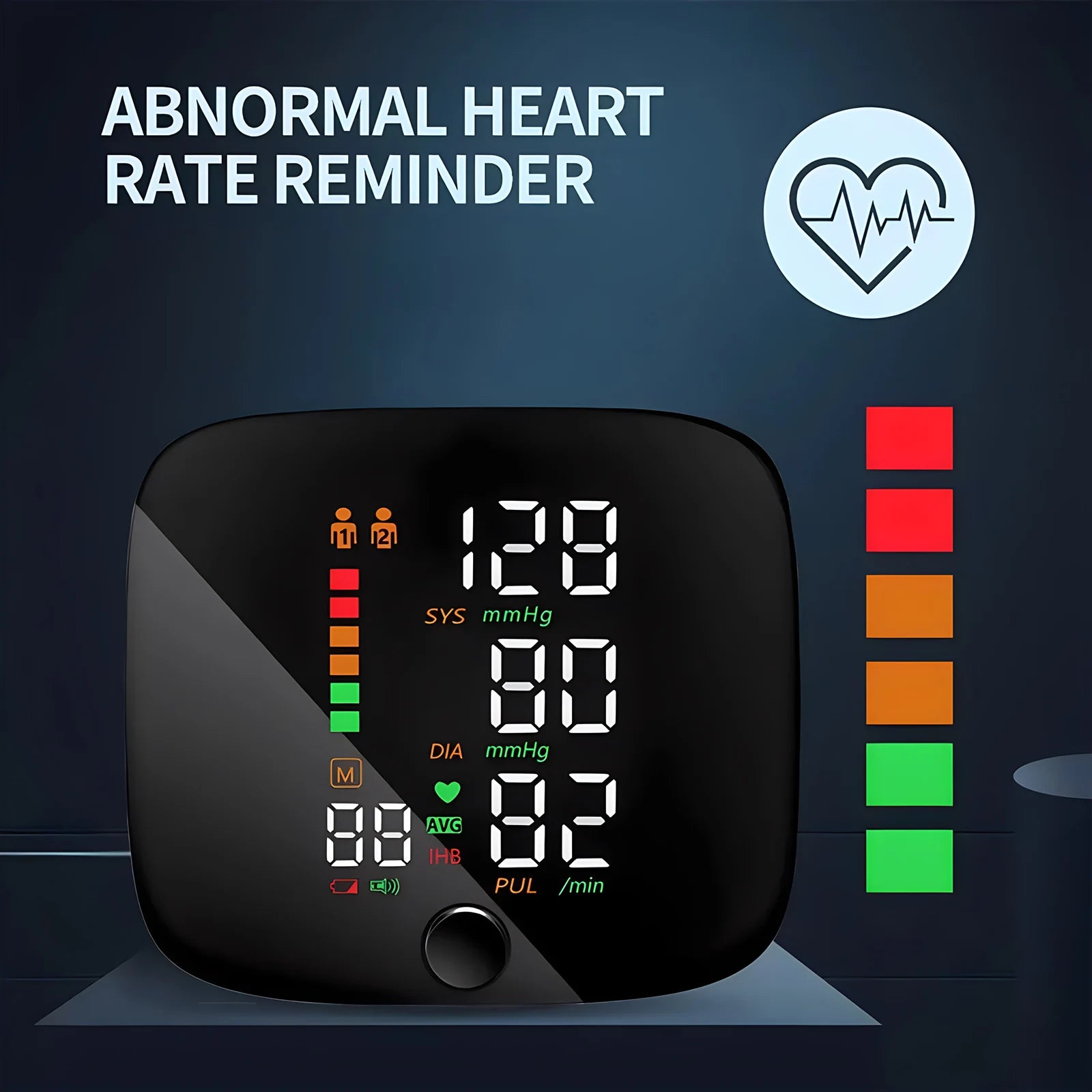Recharge Digital Wrist Blood Pressure Monitor English Voice Sphygmomanometer Heart Rate Pulse Meter Medical Tonometer USB