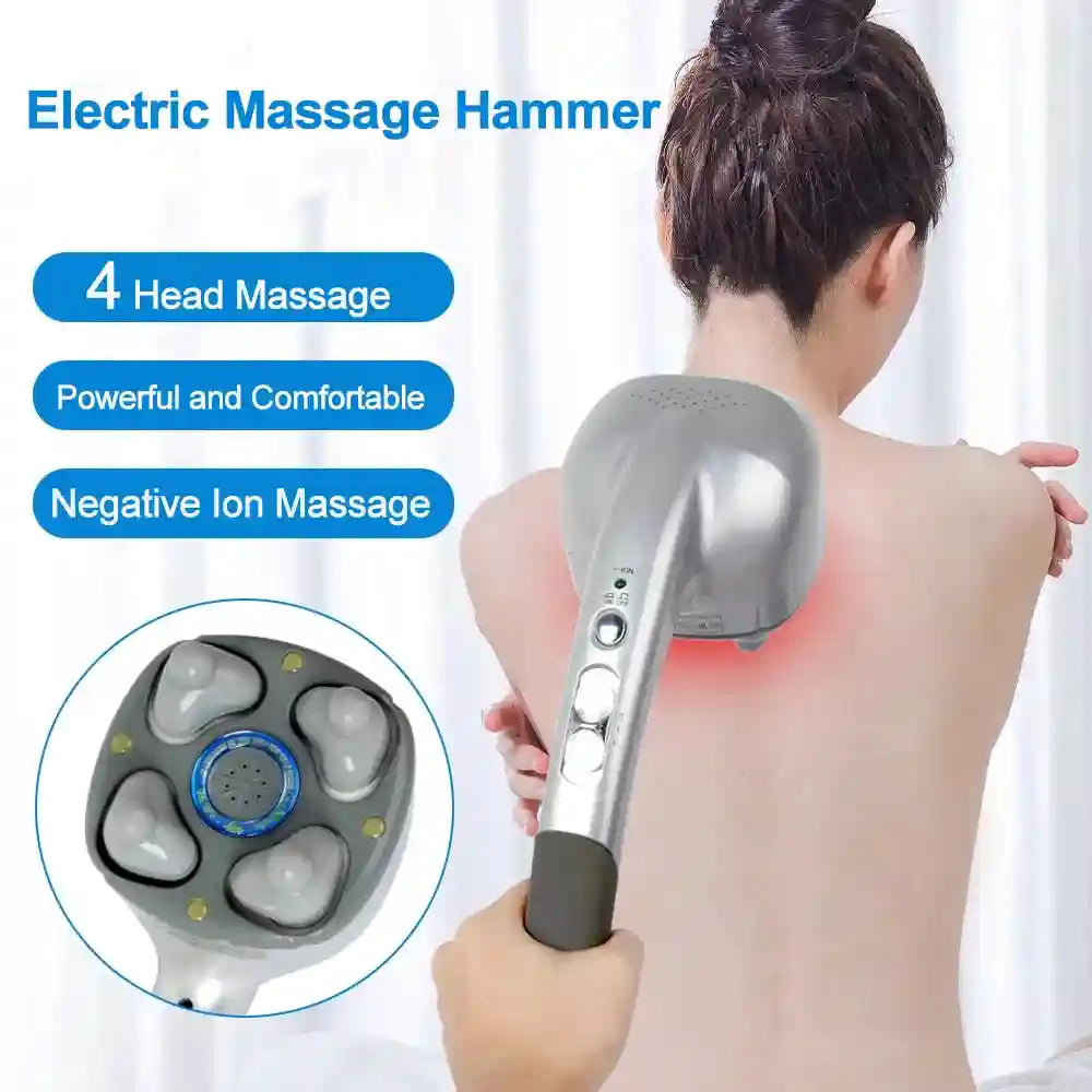 Electric Handheld Massager for Deep Tissue Muscle Relief - Tidesmit Massage Roller Tidesmit