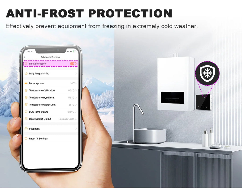 Tuya Smart Thermostat Water Gas Boiler WiFi ZigbeeBattery Wireless Floor Heating Temperature Remote Controller Google Home Alexa