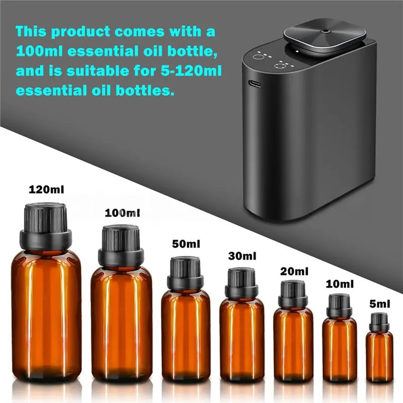UNCL Waterless Essential Oil Diffuser.4000 Mah Large Battery, 100Ml Capacity, Suitable For Hotels, Large Rooms, Offices