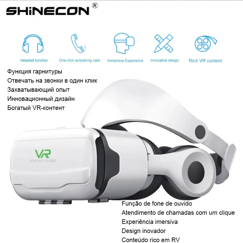VR Headset for Smartphone - 3D Glasses for Immersive Mobile Gaming Tidesmit