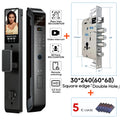 SANKESONG Tuya 3D Face Recognition Smart Lock with Security Camera Digital Electronic Intelligent Fingerprint Lock