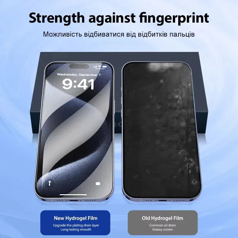 iPhone Screen Protector Hydrogel Film 3 Pack - Case Friendly Protection Tidesmit