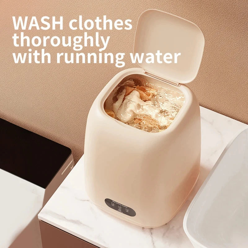 Tidesmit portable mini washing machine for underwear and baby clothes with integrated spin dryer feature