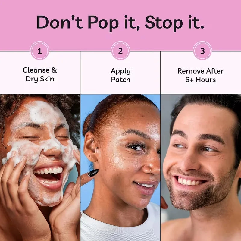 24PCSHydrocolloid acne patches,hydrocolloid invisible patch, mild formula,,which will help with better acne removal