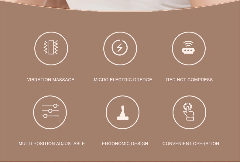 Electric Gua Sha Massager: Heated Deep Tissue Muscle Relief Tool Back Massage Instrument Tidesmit