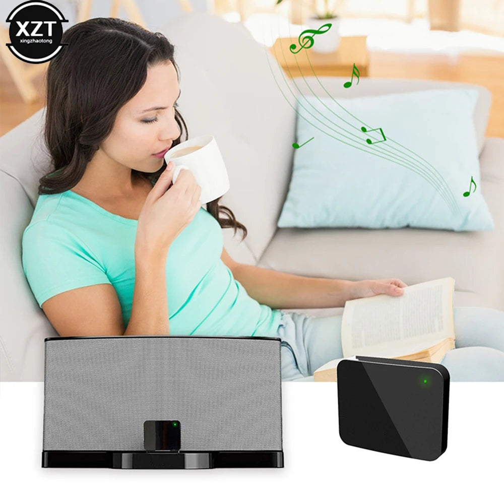 Bluetooth Music Receiver for Bose SoundDock 30-Pin Adapters - Black & White Tidesmit