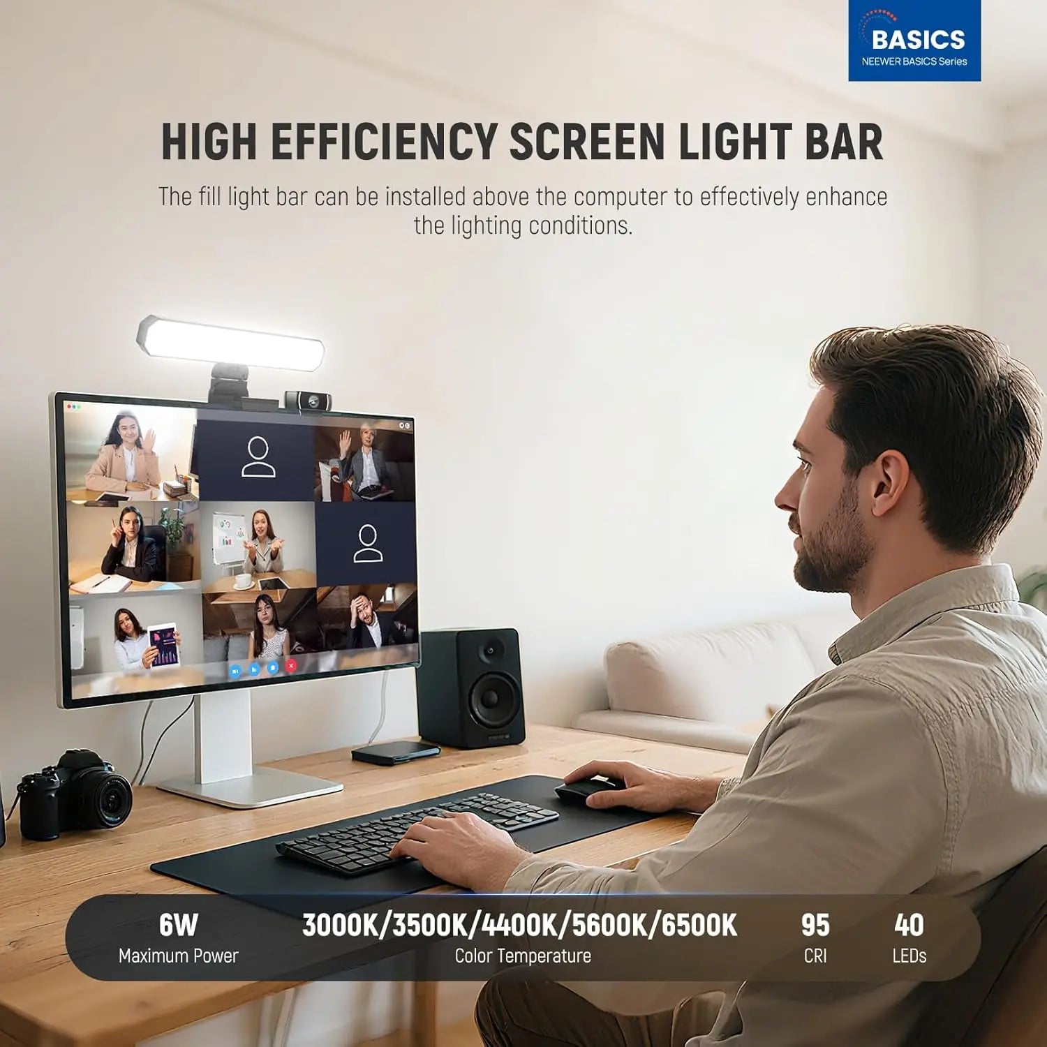 Tidesmit Monitor Light Bar with Remote - Adjustable LED Desk Lamp L10 Tidesmit