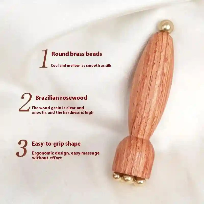 Facial Gua Sha Brass Eye Massage Tool - Ergonomic Lotus Seedpod Design Eye Massage Instrument Tidesmit