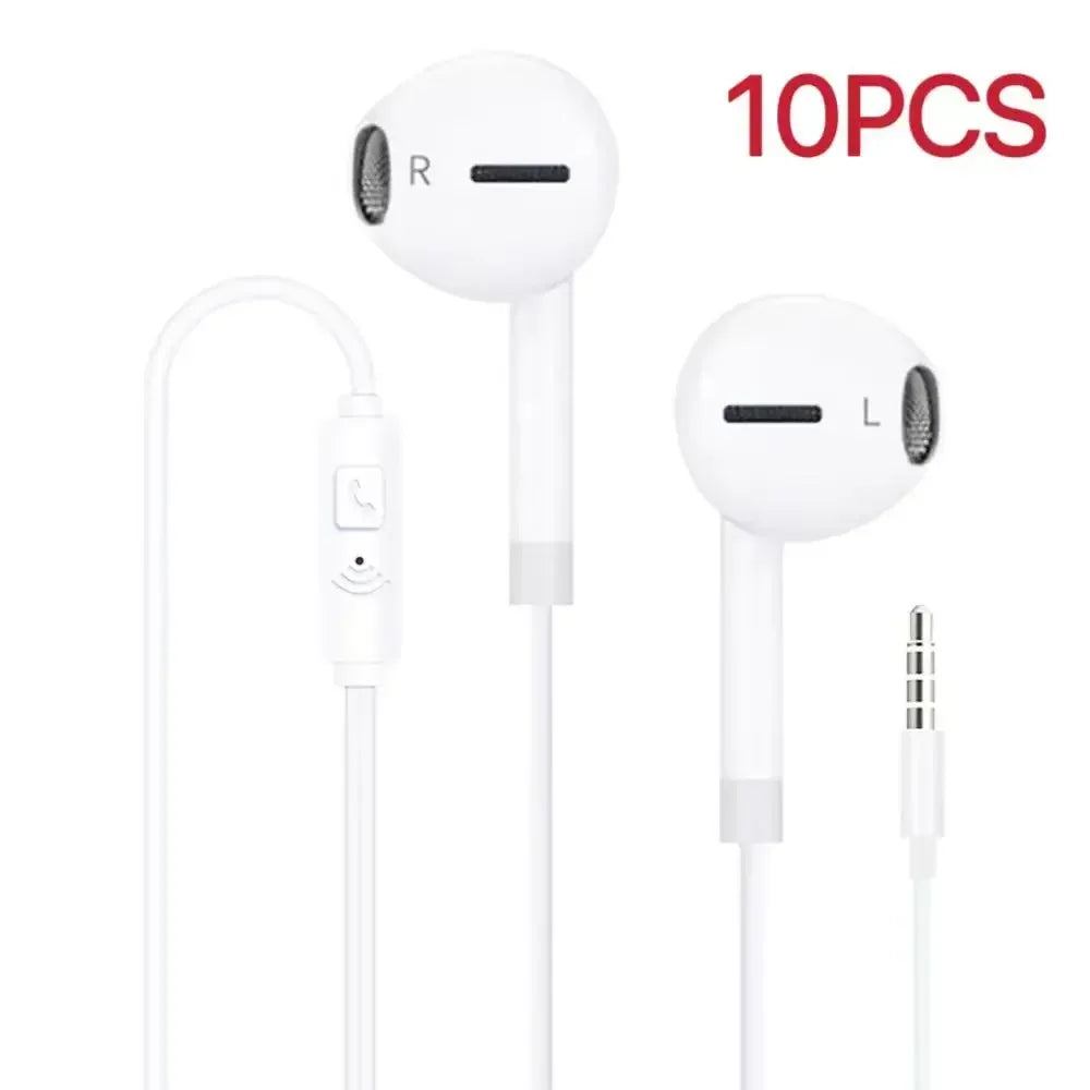 Wired Stereo Earbuds 3.5mm Universal In-Ear Headphones by Tidesmit 10PCS Tidesmit