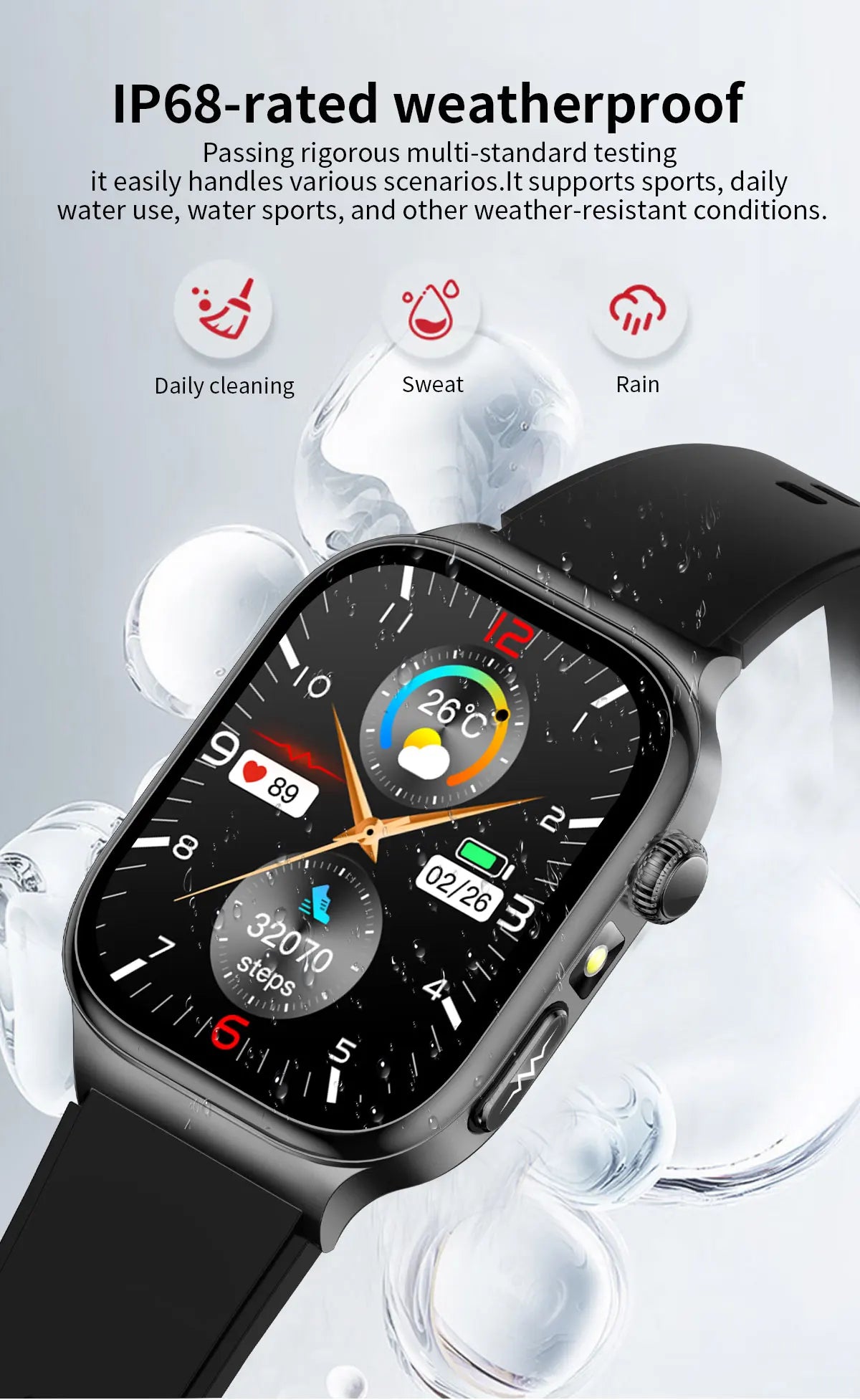 2026 New Hospital Level Health Smart Watch Body Fat ECG Blood oxygen BP Health AMOLED Screen HD Call Sport Smart Watches For Man